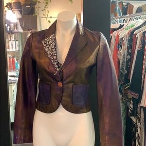 vintage leather jacket